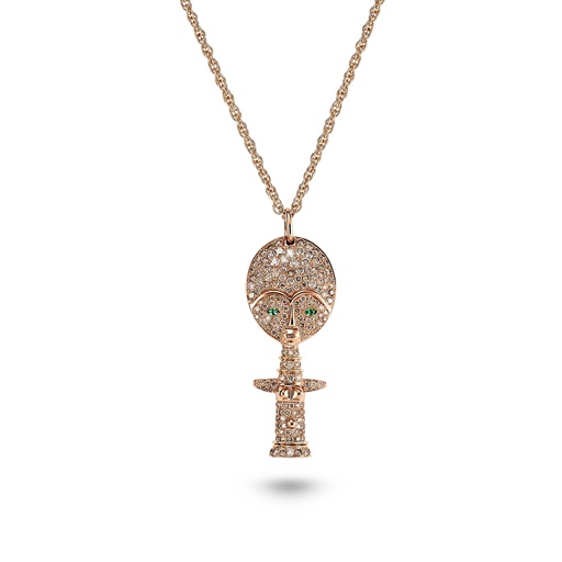 [P008APG-AP#8500] Small Moon Goddess Necklace