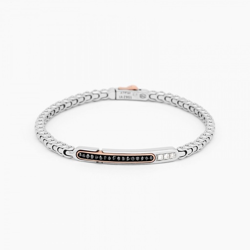 [EB834BR#9075] Zancan White Gold Bracelet With Diamonds