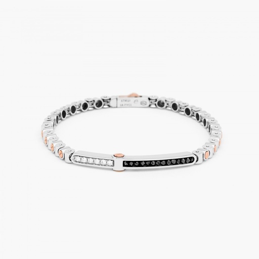 [EB833BR#9088] Zancan White Gold Bracelet With Diamonds