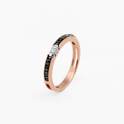 [EA190RB#9096] Zancan Rose Gold Ring With Diamonds