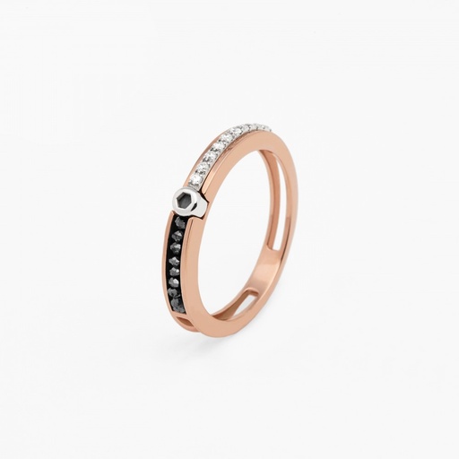 [EA191RB#9098] Zancan Rose Gold Ring With Diamonds