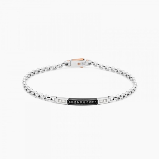 [EB558BN#9101] Zancan White Gold Bracelet With Diamonds