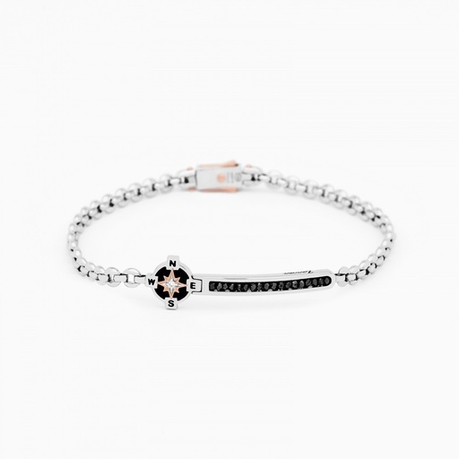 [EB567BR-N#9105] Zancan White Gold Bracelet With Diamonds