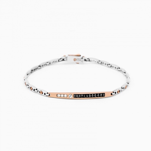 [EB557-RB#9134] Zancan White Gold Bracelet With Diamonds