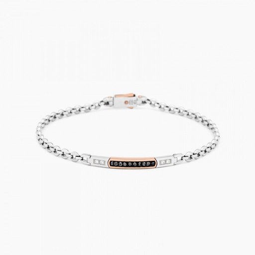 [EB558-BR#9135] Zancan White Gold Bracelet With Diamonds