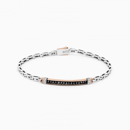 [EB560-BR#9137] Zancan White Gold Bracelet With Diamonds