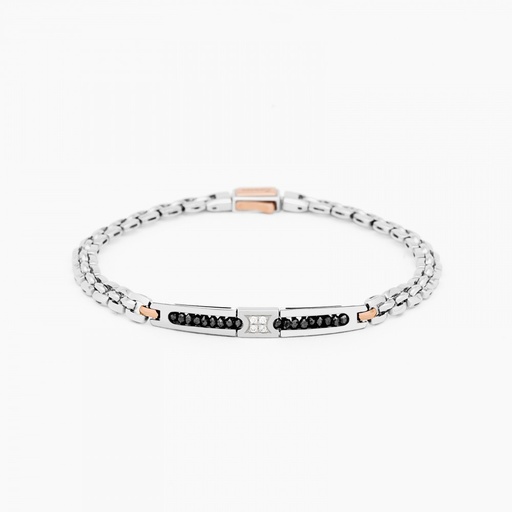 [EB561-BR#9138] Zancan White Gold Bracelet With Diamonds