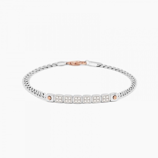[EB667BR#9308] Zancan White Gold Bracelet With Diamonds