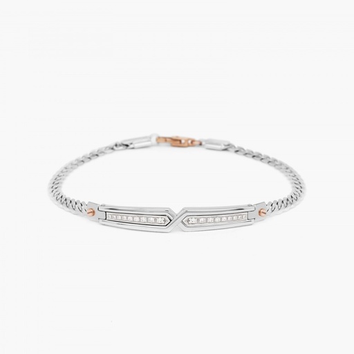 [EB671BR#9314] Zancan White Gold Bracelet With Diamonds