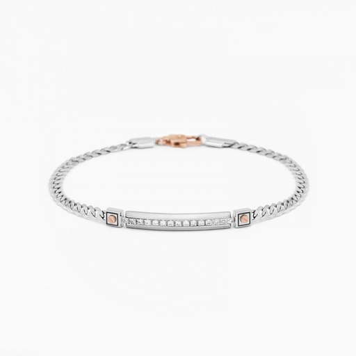 [EB675BR#9320] Zancan White Gold Bracelet With Diamonds