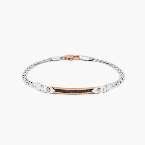 [EB682BR#9332] Zancan white gold bracelet with diamonds.