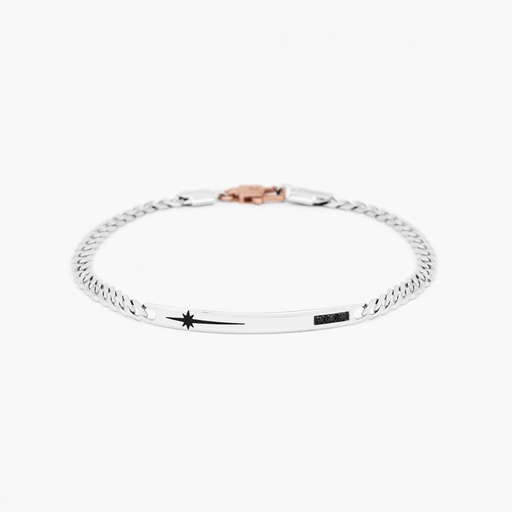 [EB684BR#9335] Zancan white gold bracelet with diamonds.