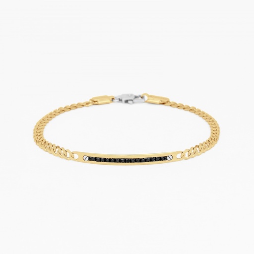 [EB686GB#9340] Zancan yellow gold bracelet with diamonds.