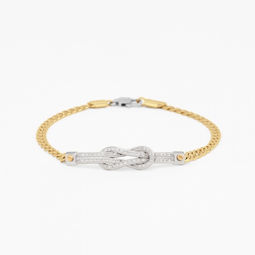 [EB687GB#9341] Zancan yellow gold bracelet with diamonds.