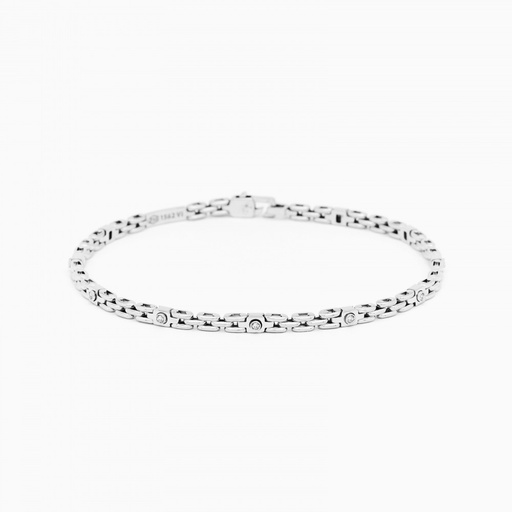 [EB817B#9370] Zancan white gold bracelet with diamonds.