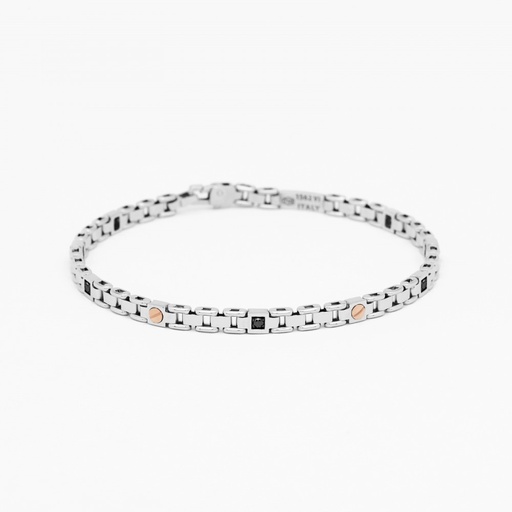 [EB818BR#9371] Zancan White Gold Bracelet With Diamonds
