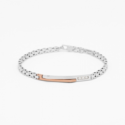 [EB822BR#9375] Zancan white gold bracelet with diamonds.