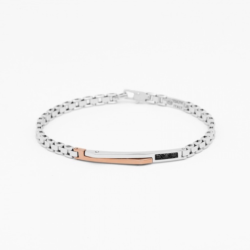 [EB823BR#9376] Zancan white gold bracelet with diamonds.
