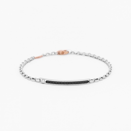 [EB887#9384] Zancan white gold bracelet with diamonds.