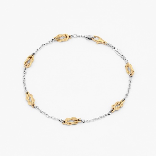 [EB698BG#9402] Zancan white gold bracelet with nautical knot