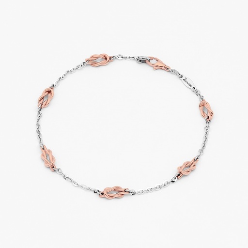 [EB698BR#9403] Zancan white gold bracelet with nautical knot