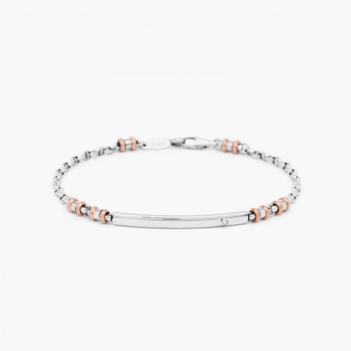 [EB704BR#9408] Zancan White Gold Bracelet With Diamond