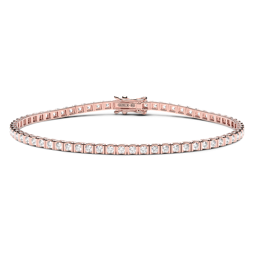 [ETU14R-250#9419] Zancan Tennis Bracelet In 18K Gold And Diamonds