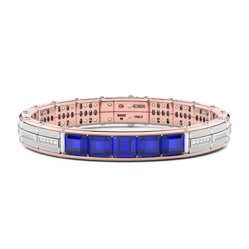 [EB969#9508] Zancan Bracelet In 18Kt Gold With Blue Sapphires