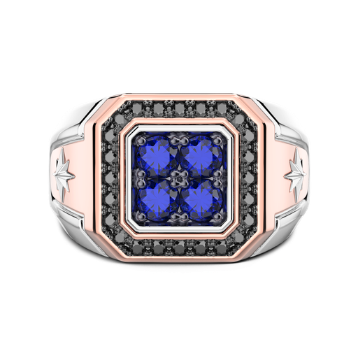 [EA363#9516] Zancan Ring In 18Kt Gold With Sapphires