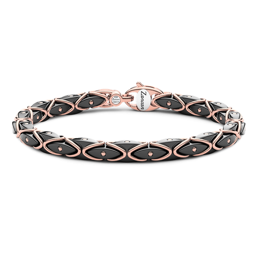 [KB039R-N#9548] Zancan Bracelet In 18K Gold And Black Ceramic