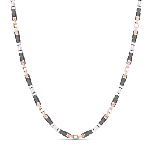 [KC061-60#9549] Zancan 18K Gold And Black Ceramic Necklace