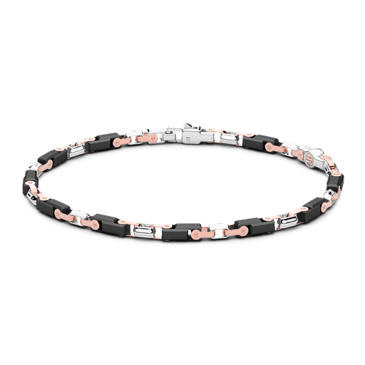 [KB041#9550] Zancan Bracelet In 18Kt Gold And Black Ceramic