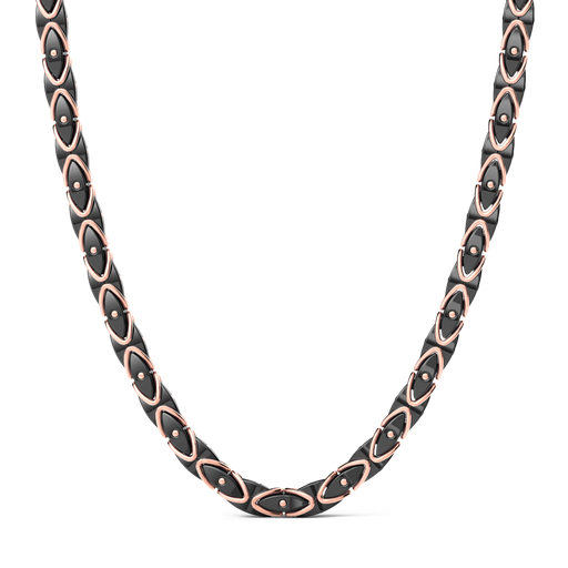 [KC059R-N55#9561] Zancan 18K Gold And Black Ceramic Necklace