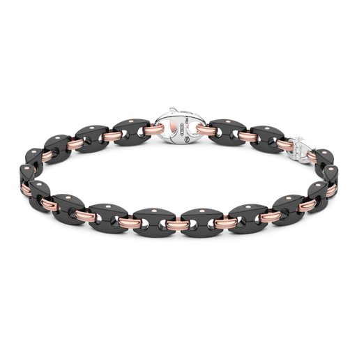 [KB044#9563] Zancan Bracelet In 18Kt Gold And Black Ceramic