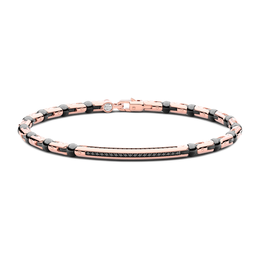 [KB048R-N#9568] Zancan Bracelet In 18Kt Gold, Ceramic And Diamonds