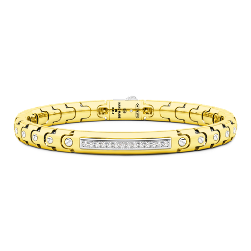 [EB738GB#9621] Zancan Bracelet In 18Kt Gold With Diamonds