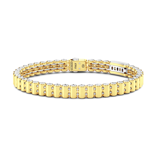 [EB727#9627] Zancan Bracelet In 18Kt Gold With Diamonds