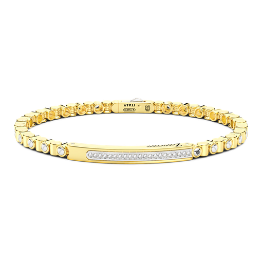 [EB876#9640] Zancan Bracelet In 18K Gold And Diamonds