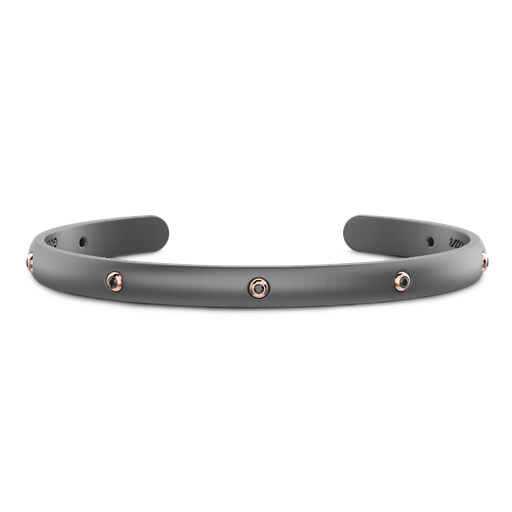 [ETB218R#9922] Zancan Titanium, 18Kt Gold & Diamond Bracelet