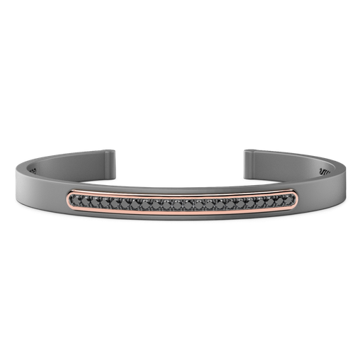 [ETB220R#9924] Zancan Titanium, 18Kt Gold & Diamond Bracelet